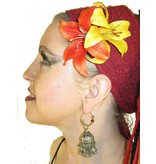 Gipsy Double Lily Hair Flower 2 x