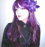 Purple Lily Hair Flower 2 x