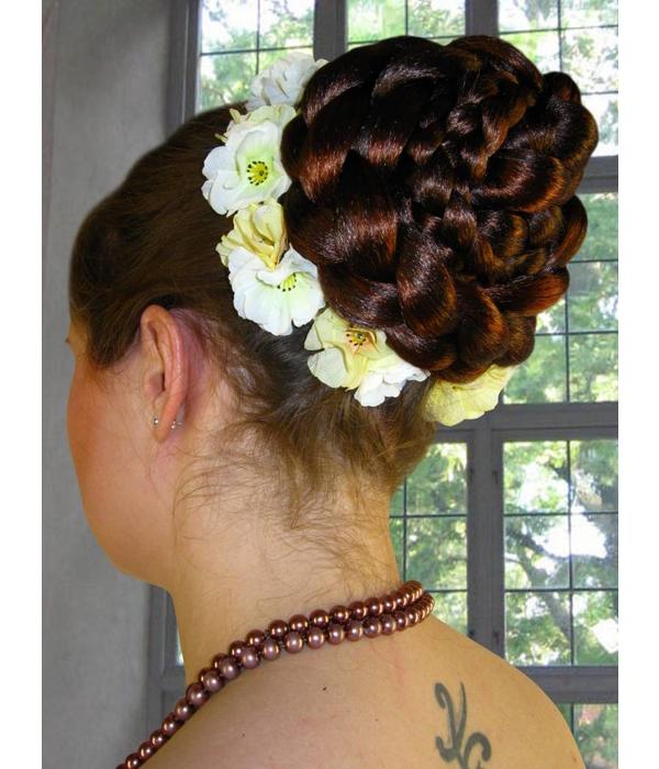 Goth Hair Flower Wedding Hair Jewelry Bride Head Piece Boho