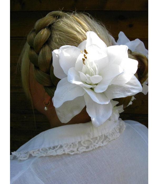 Wedding Amaryllis Hair Flower 2 x