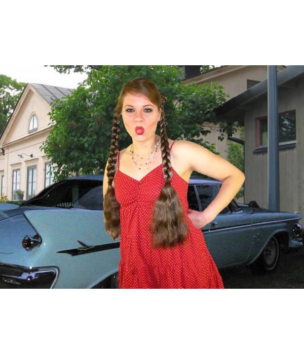 Classic Pigtail Braids 2 x M for straight and wavy hair