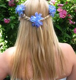 Blue-Turquoise Lily Hair Flowers