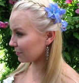 Haarblüte Lilien blau-türkis
