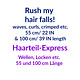 Haarteil Express - Locken, Wellen etc.