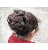 Natural Messy Chignon braided M