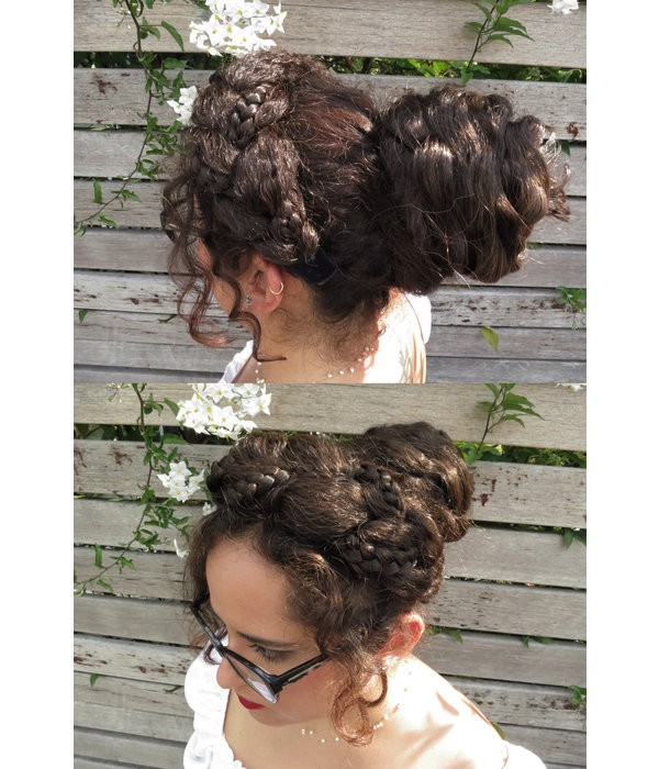 Layered Updo Bridal Hair Bun M