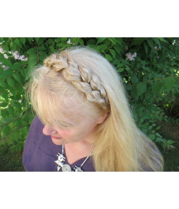 Natural Messy Braid Headband M