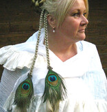 Boho Peacock Feather Hair Piece