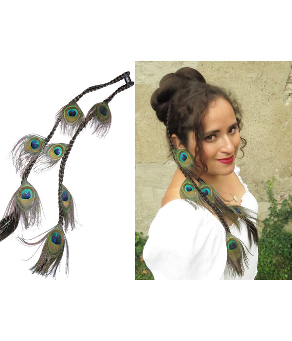 Peacock Extensions, 7, 9 or 11 Feathers