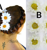 White Daisy Hair Flowers