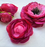 Pink Passion Hair Flower Set