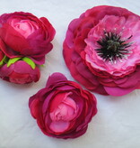 Pink Passion Haarblumen Set