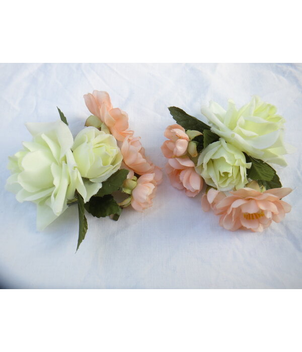 Shabby Chic Haarblumen Bouquet 2x