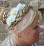 Small Hair Flowers white