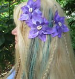 Purple Star Hair Flowers