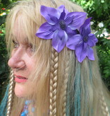 Purple Star Hair Flowers