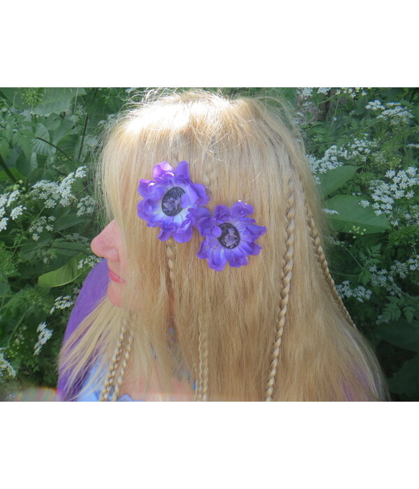 Mermaid Hair Flowers with Cameo