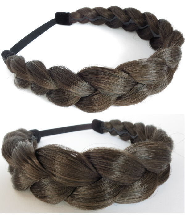 French Braid Haarband L flach & breit