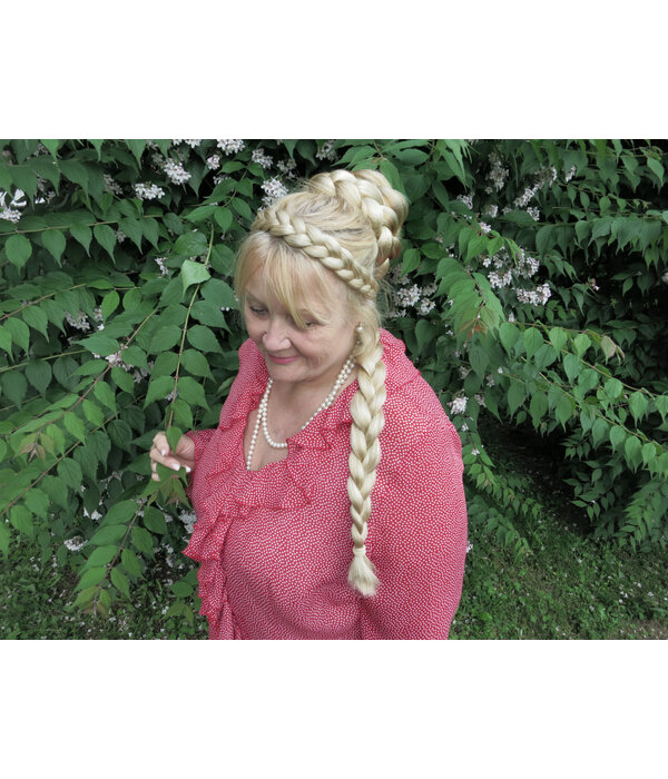 French Plait Headband M straight hair