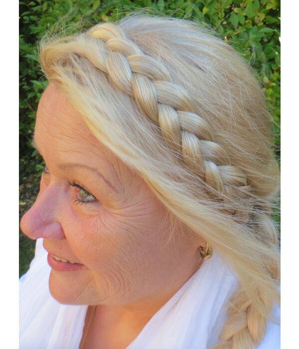 French Plait Headband M straight hair