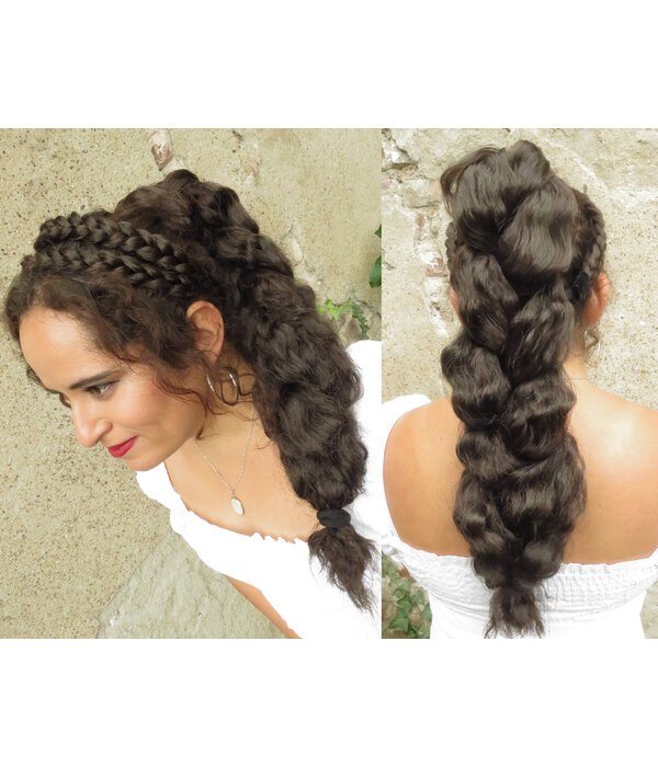 Braided XL Messy Diva Hair Bun