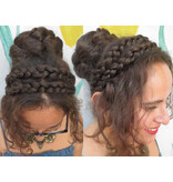 Natural Messy Chignon braided L