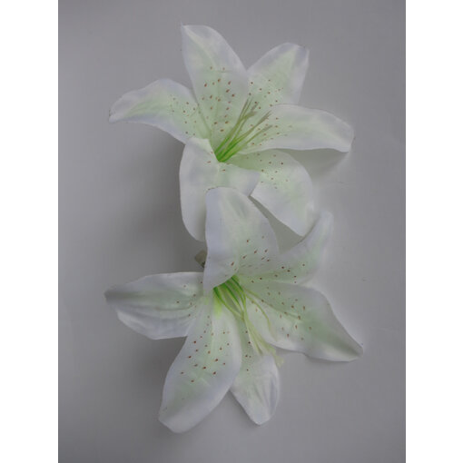 Lily Hair Flower White Ivory