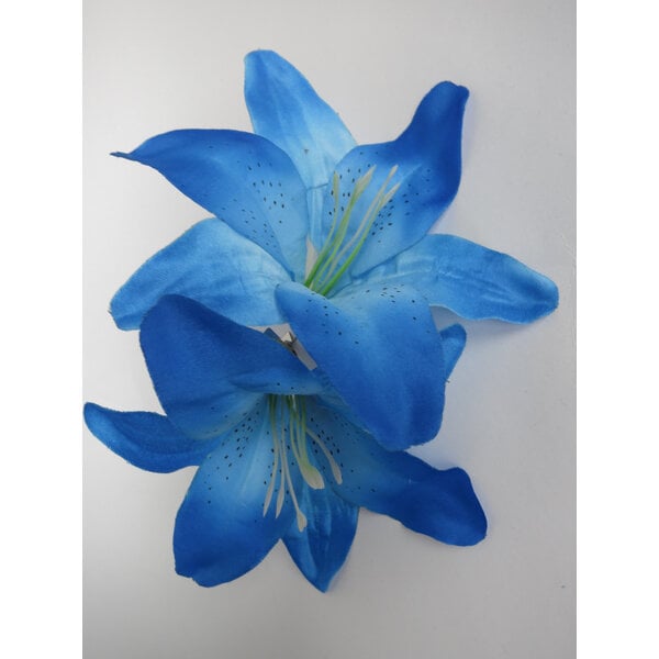 Dark Blue Lily Mermaid Hair Flowers