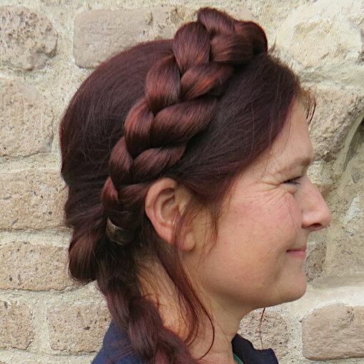 Klassisches Haarband XL Zopf, glattes Haar