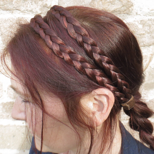 Doppeltes French Braid Haarband XS