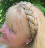 Messy Flat French Braid Headband L