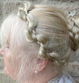 Messy Butterfly Braid Headband, slim