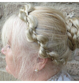 Messy Butterfly Braid Headband, slim