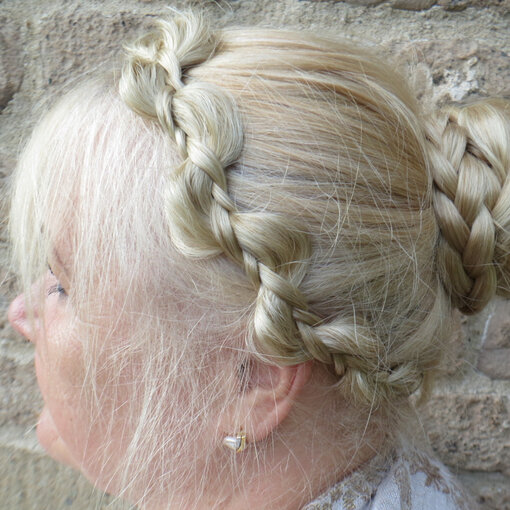 Messy Butterfly Braid Headband, slim