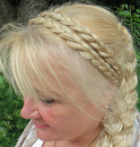 Double Messy Braid Headband, extra slim