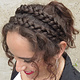 Double Messy Braid Headband S flat