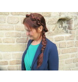 Messy Butterfly Braid Headband, flat