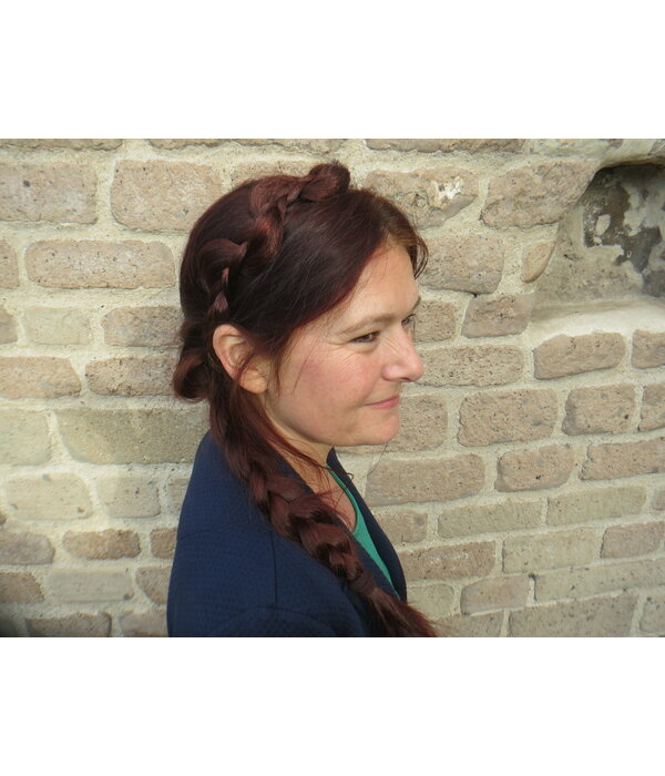 Messy Butterfly Braid Headband, flat