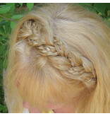 Rapunzel Braid Headband medium, messy look