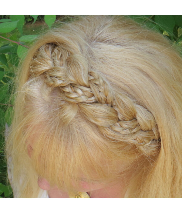 Rapunzel Braid Headband medium, messy look