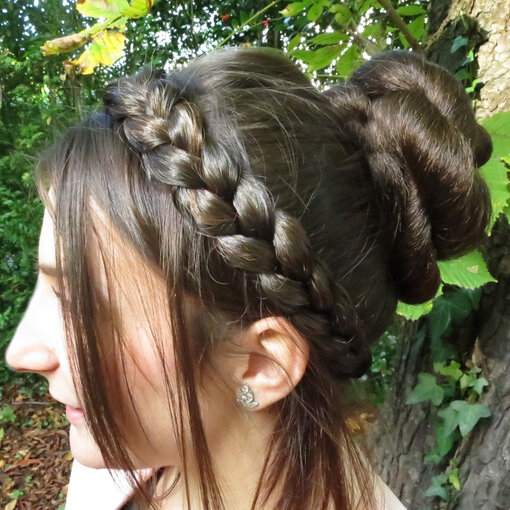 Natural Messy Braid Headband M
