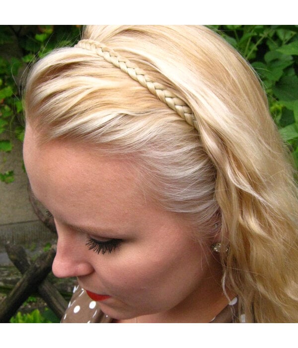 Braided hairband, extra thin