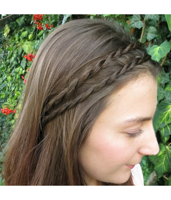 Double Braid Headband, twisted & extra thin