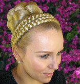 Double Gretel Braid Hair Crown, chunky