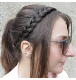 French Braid Headband flat, S, straight hair