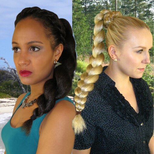 Afro (Twist) Braid L, crimped hair