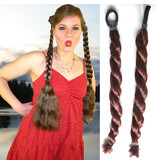 Classic Pigtail Braids 2 x M for straight and wavy hair