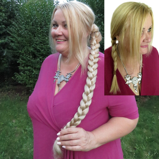 Braid Wonder 55 cm/ 22 IN for straight and wavy hair