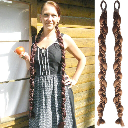 2x Fantasy Snow White Braid 85 cm/ 33 IN