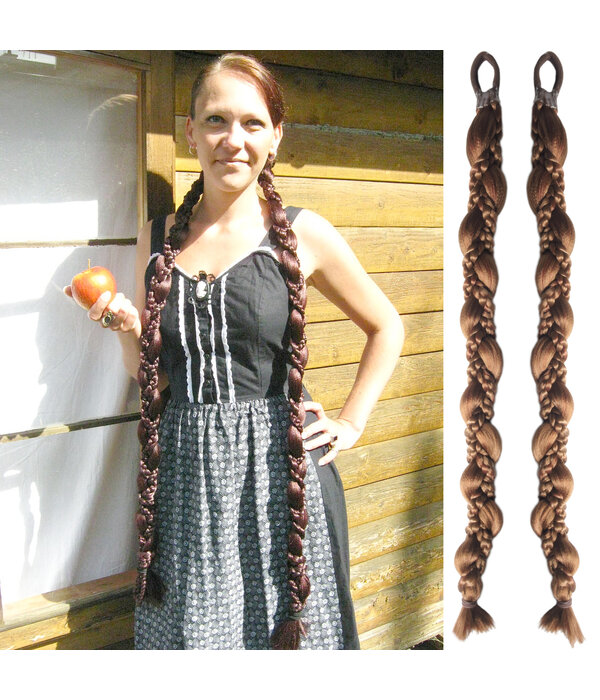 2x Fantasy Snow White Braid 85 cm/ 33 IN